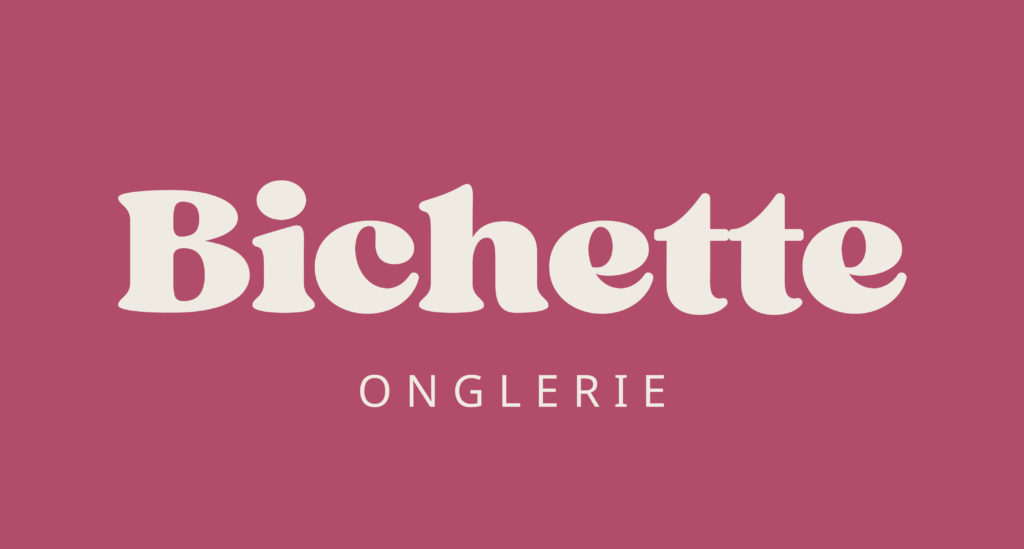Logo de Bichette Onglerie fond rose